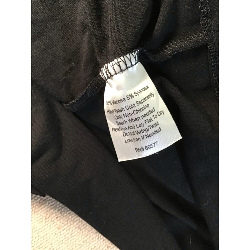 Wendy Williams Women Plus Size Wrap Dress Sz. 3x Black NWT  3/4 Length Sleeve - Picture 4 of 7